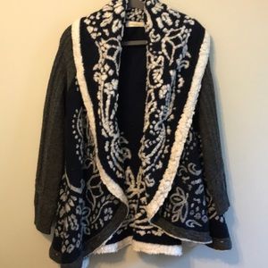 Anthropologie Sleeping in Snow sweater jacket